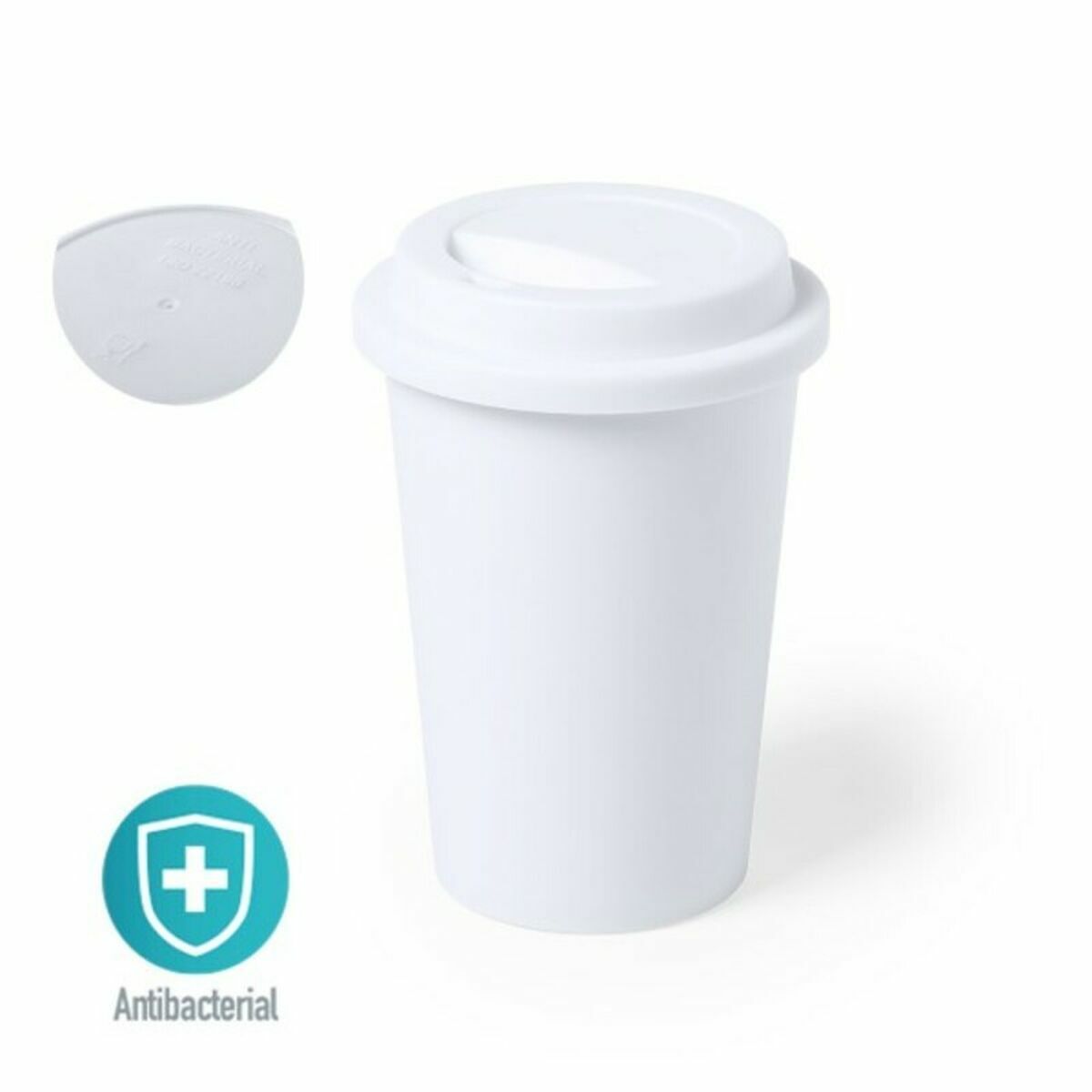 Glas Top Can Cap 146707 Vit (450 ml) (50 antal), Färg: Vit - 2