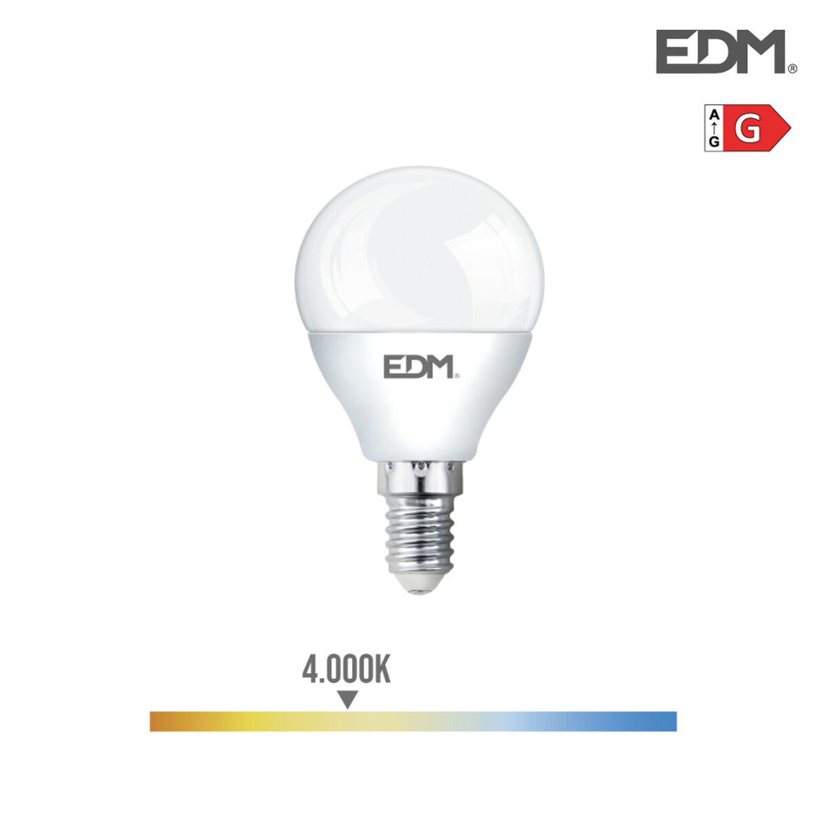 LED-lampa EDM 5 W E14 G 400 lm (4000 K)