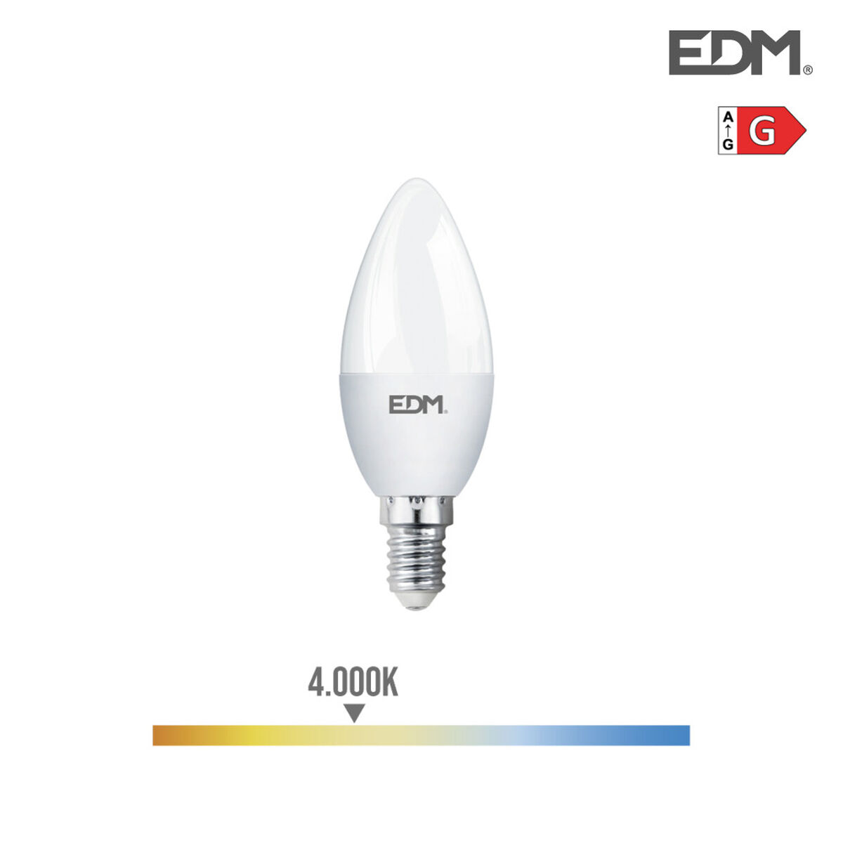 LED-lampa EDM 5 W E14 G 400 lm (4000 K)