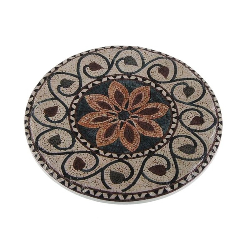Bordsunderlägg Versa Mosaik Rund Keramik (20 x 20 cm)