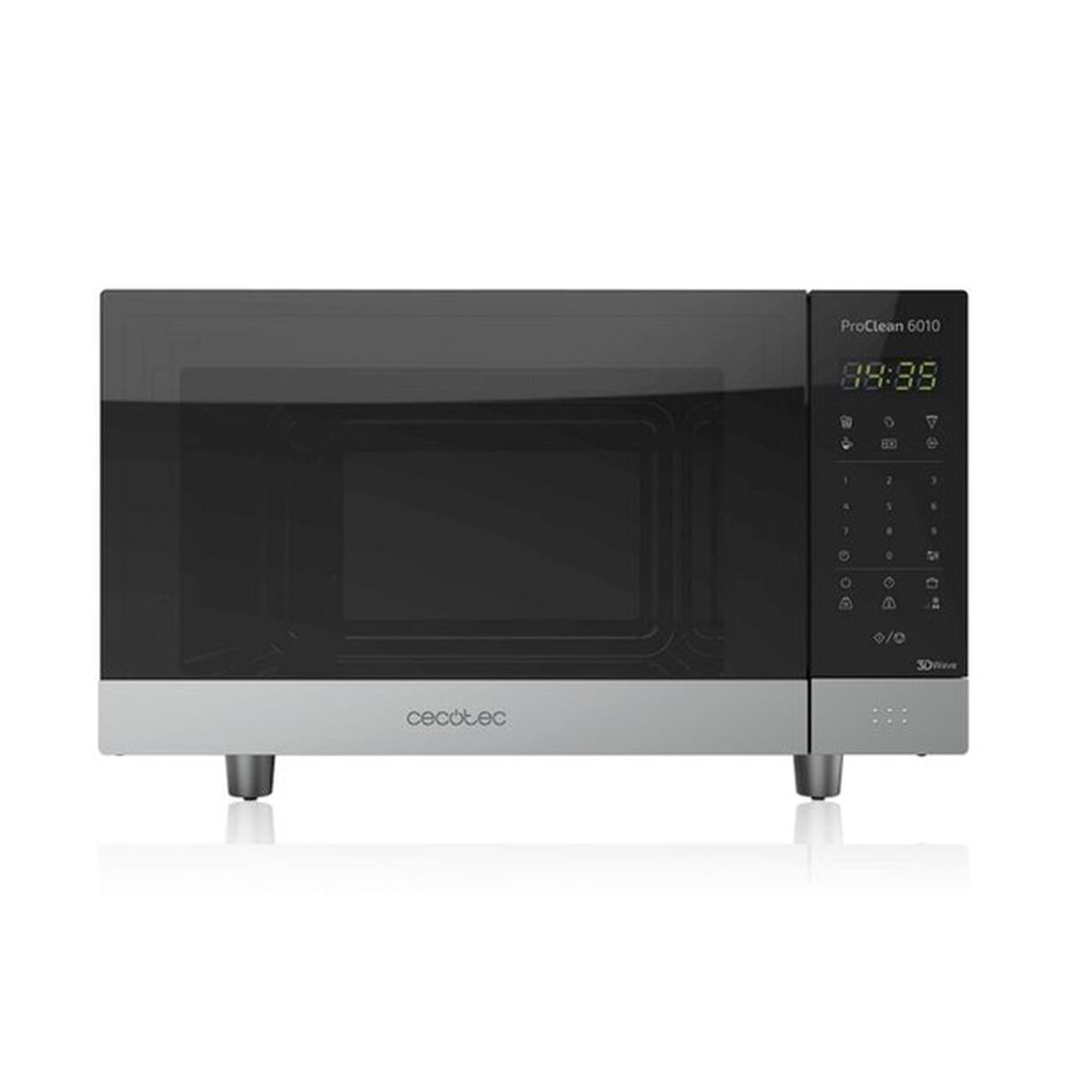 Mikrovågsugnen Cecotec ProClean 6010 23 L 800W Svart Silvrig