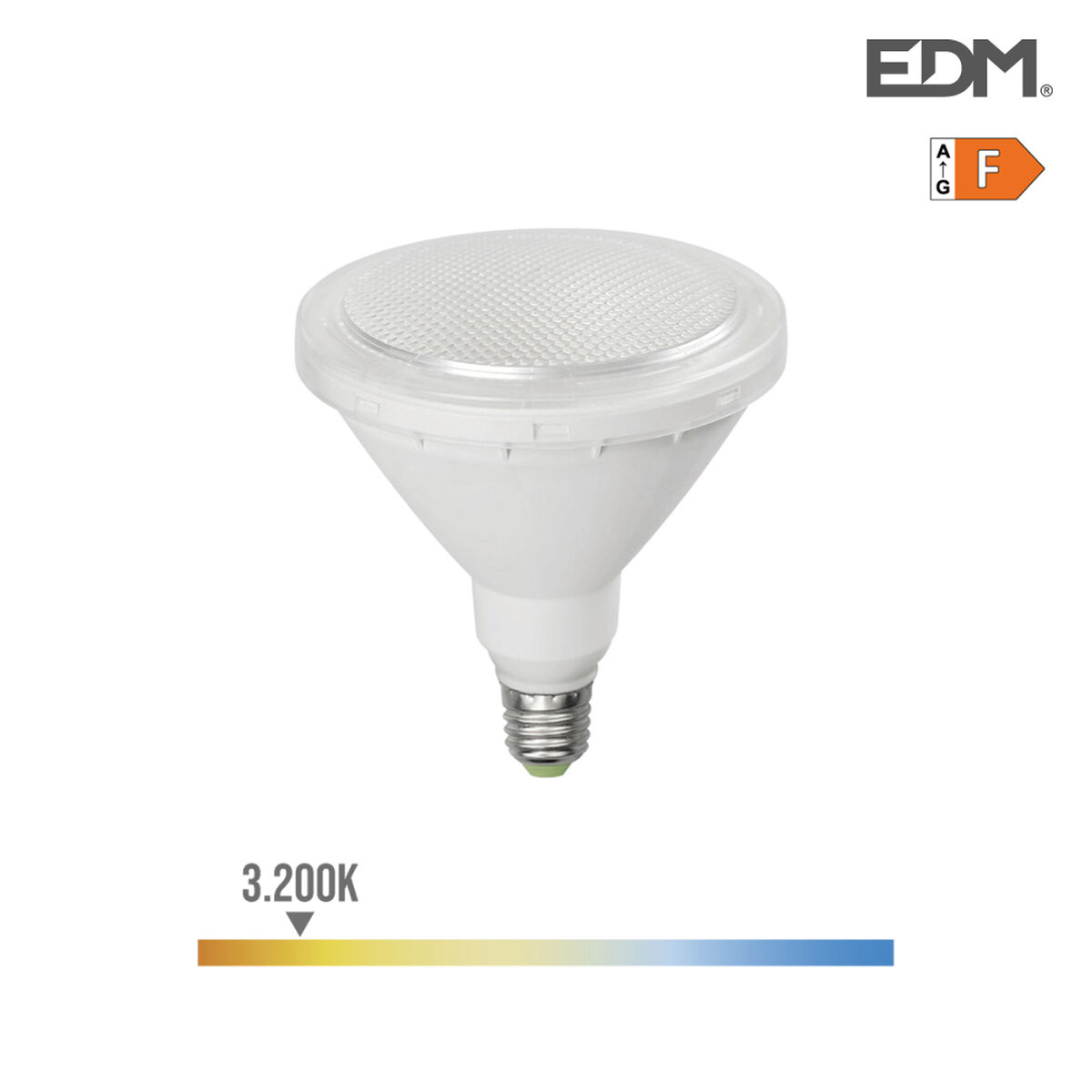 LED-lampa EDM E27 15 W F 1200 Lm (3200 K)