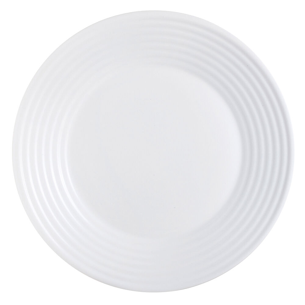 Platt skål Luminarc 8013636 Vit Glas