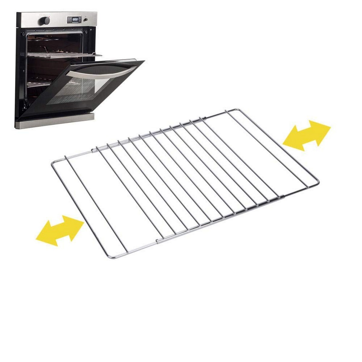 Galler Sauvic Ugn Utdragbar Kromad 38,5 x 31,5 cm 55 x 31,5 cm - 2