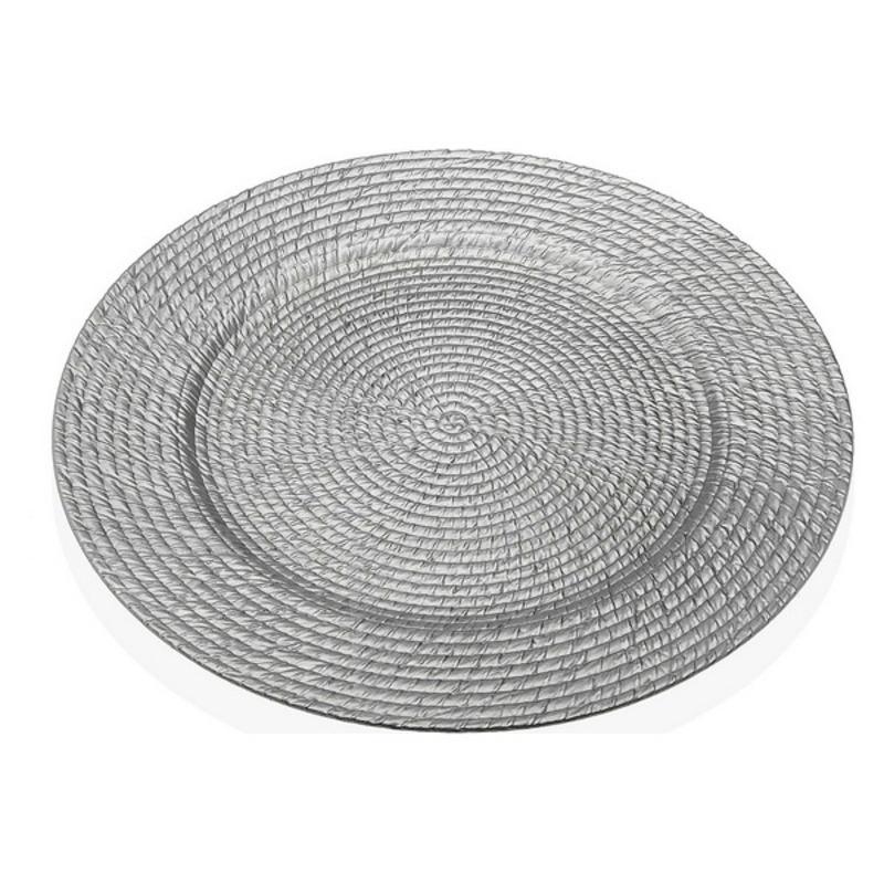 Tallriksunderlägg Arun Plast (33 x 33 cm), Färg: Silvrig - 2