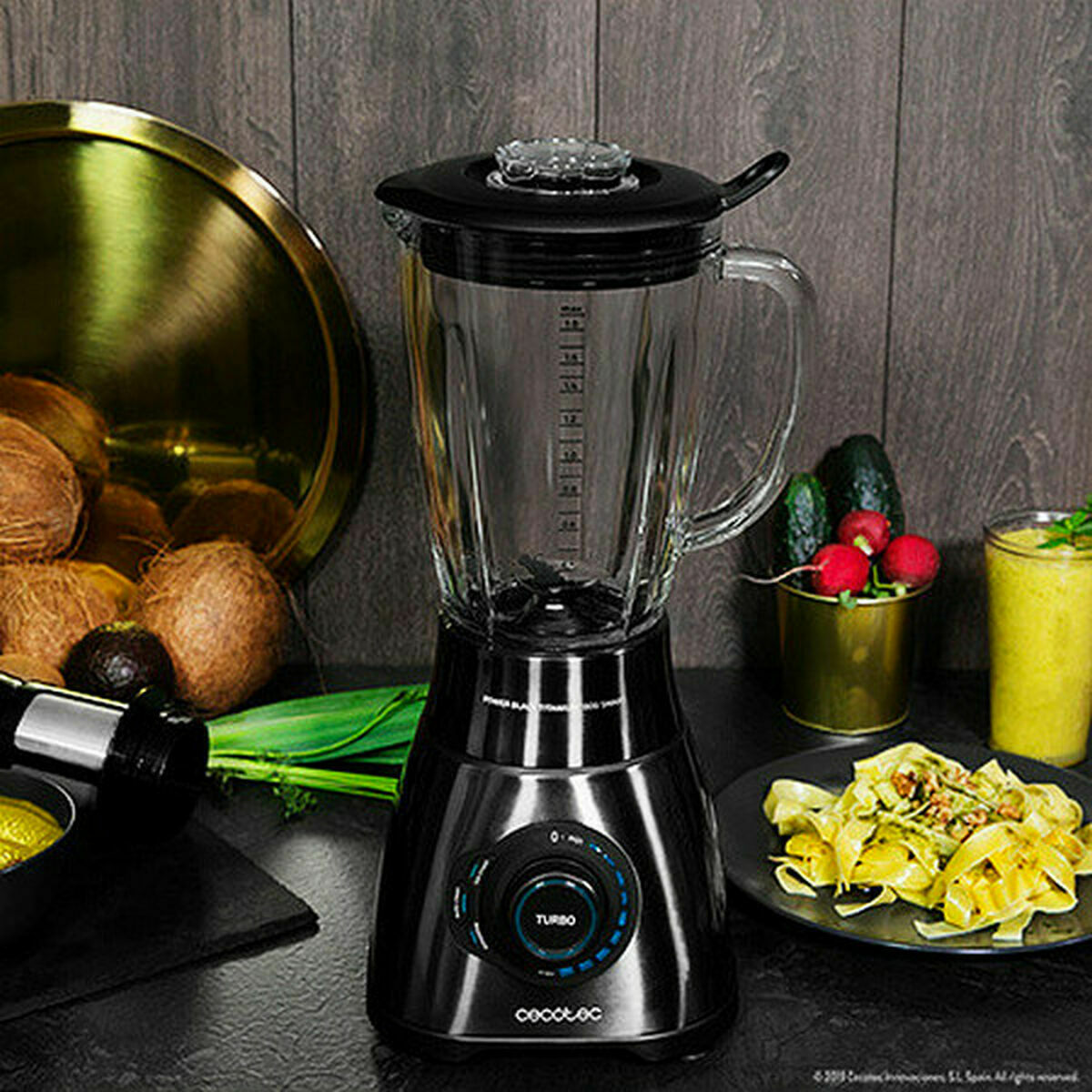 Glasmixer Cecotec Power Black Titanium 1800 Smart 2,1 L 1800W - 2