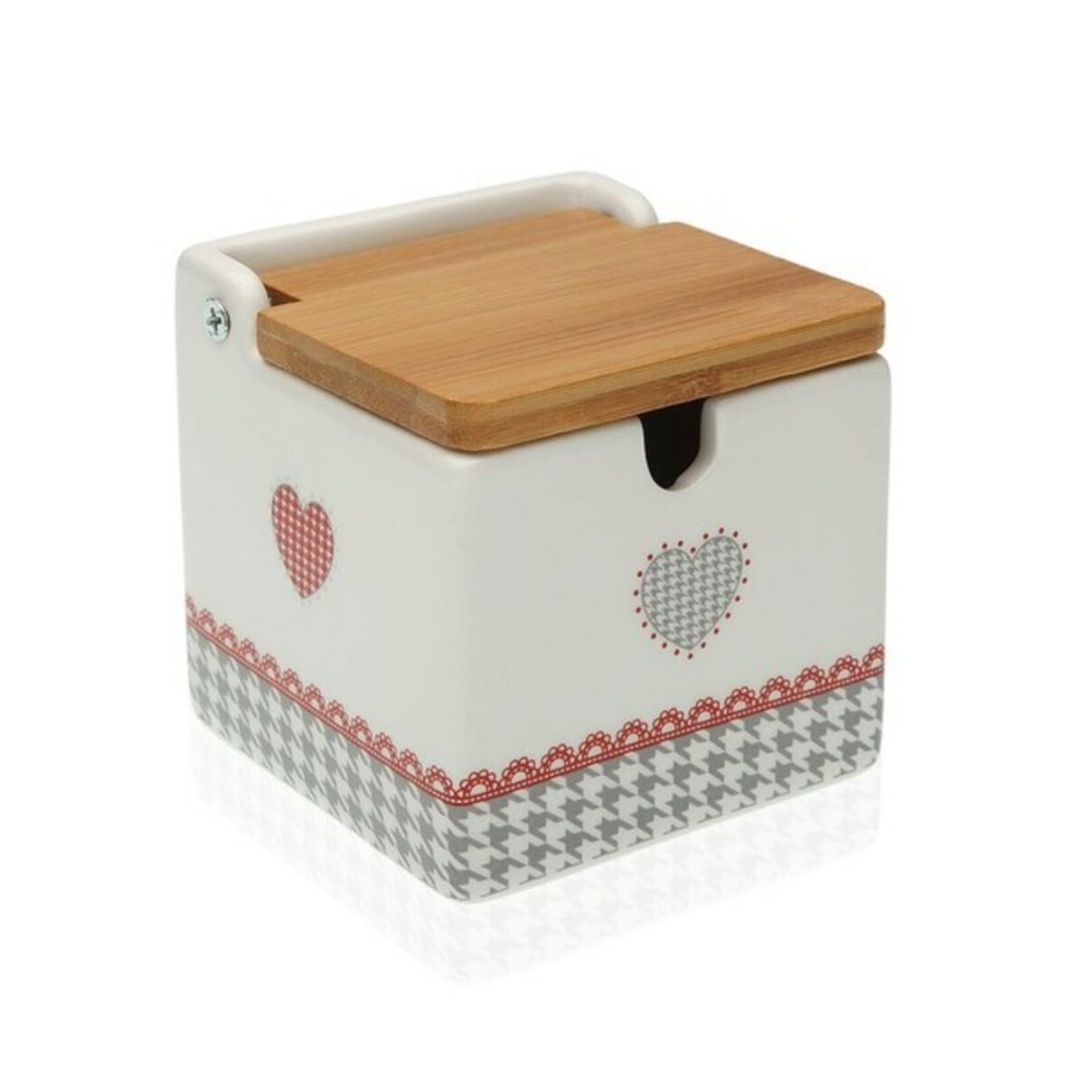 Sockerströare Versa Kamira Keramik Bambu (9 x 9 x 9 cm) - 2
