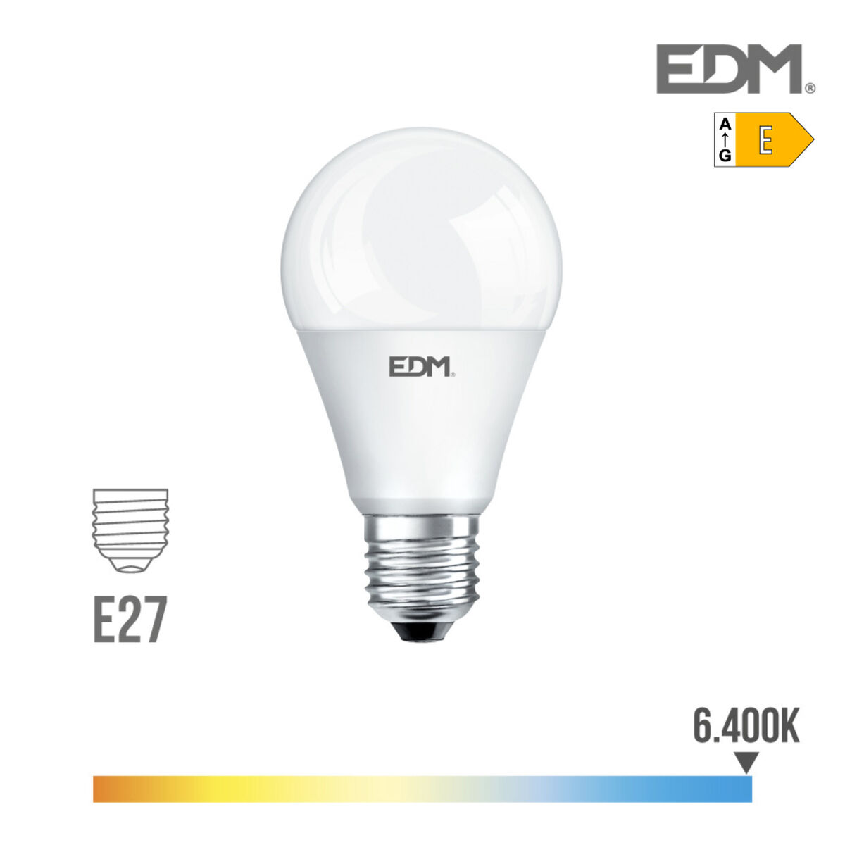 LED-lampa EDM E27 20 W E 2100 Lm (6400K)