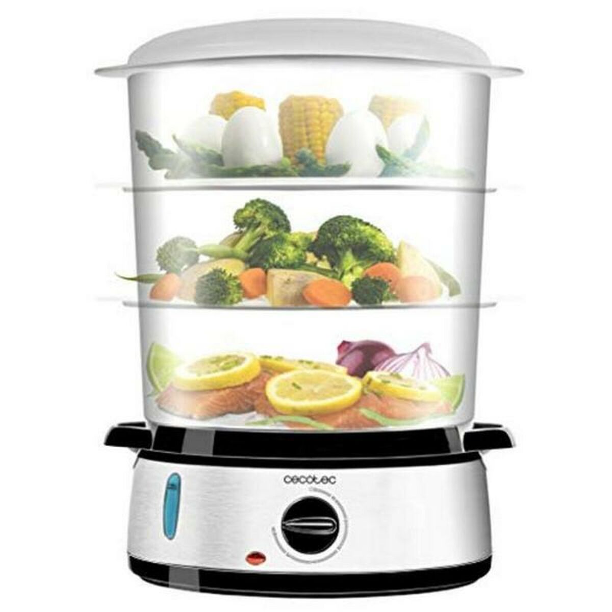 Ångkokare Cecotec Vapovita 3000 800W 9 L Grå Rostfritt stål 800 W - 3