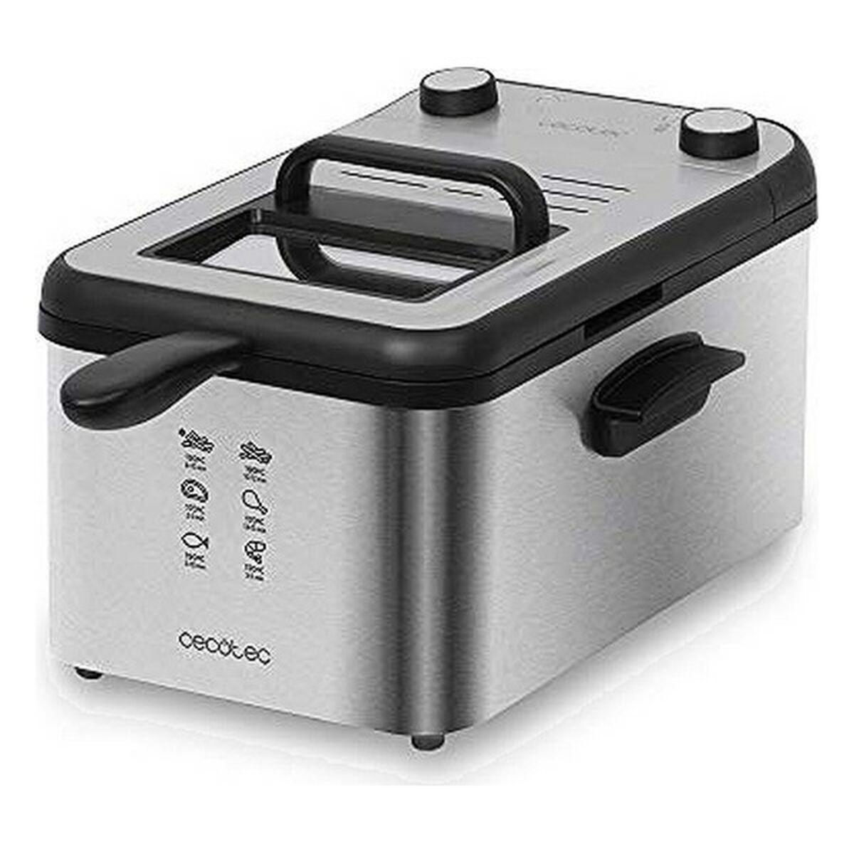Fritös Cecotec CleanFry Infinity 3000 3 L 2400W Svart Rostfritt Stål 2400W
