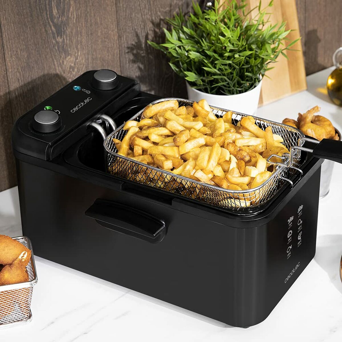 Fritös Cecotec CleanFry Infinity 3000 3 L 2400W Svart 2400 W - 4