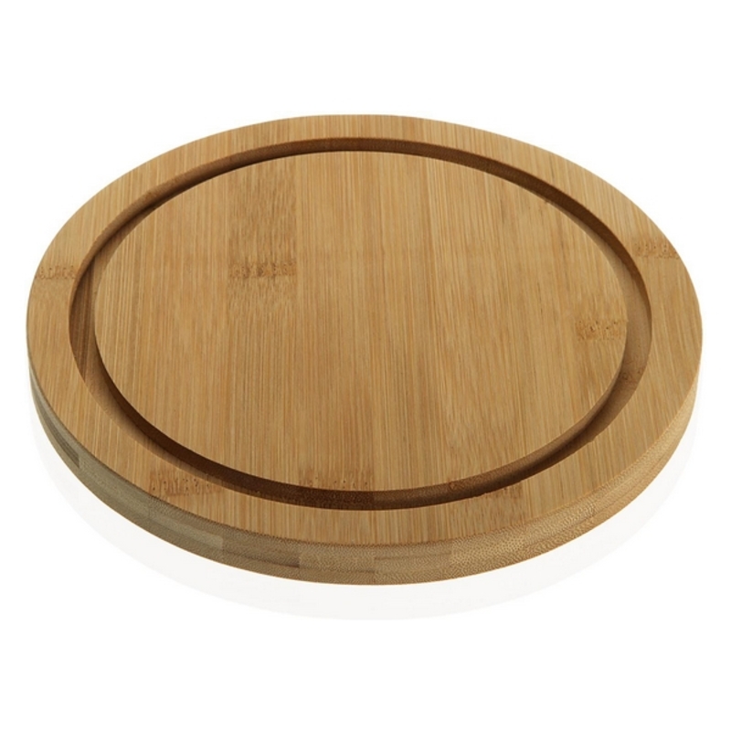 Osttallrik Versa Bambu polystyren Trä MDF (Ø 10 cm) - 3