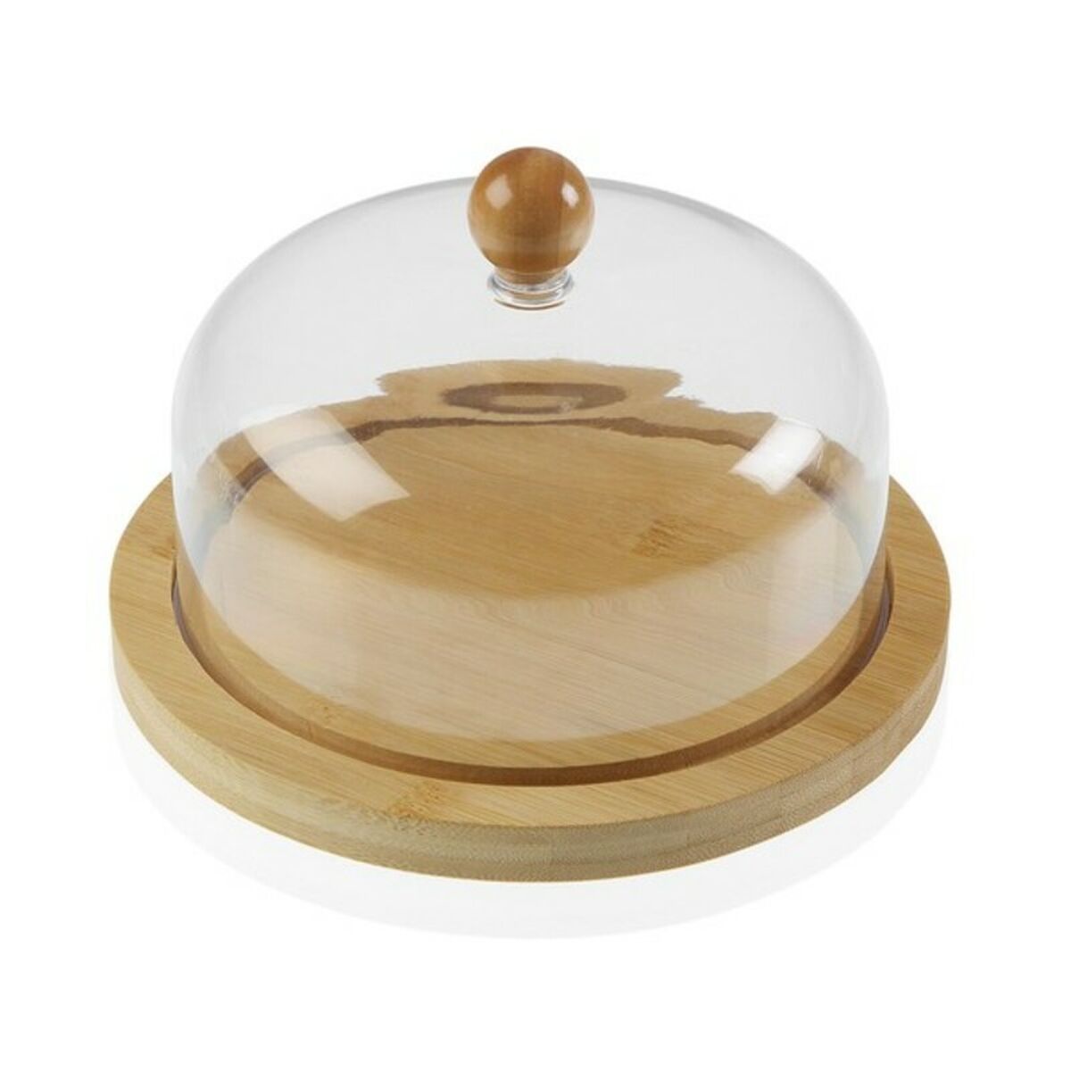 Osttallrik Versa Bambu polystyren Trä MDF (Ø 10 cm) - 4
