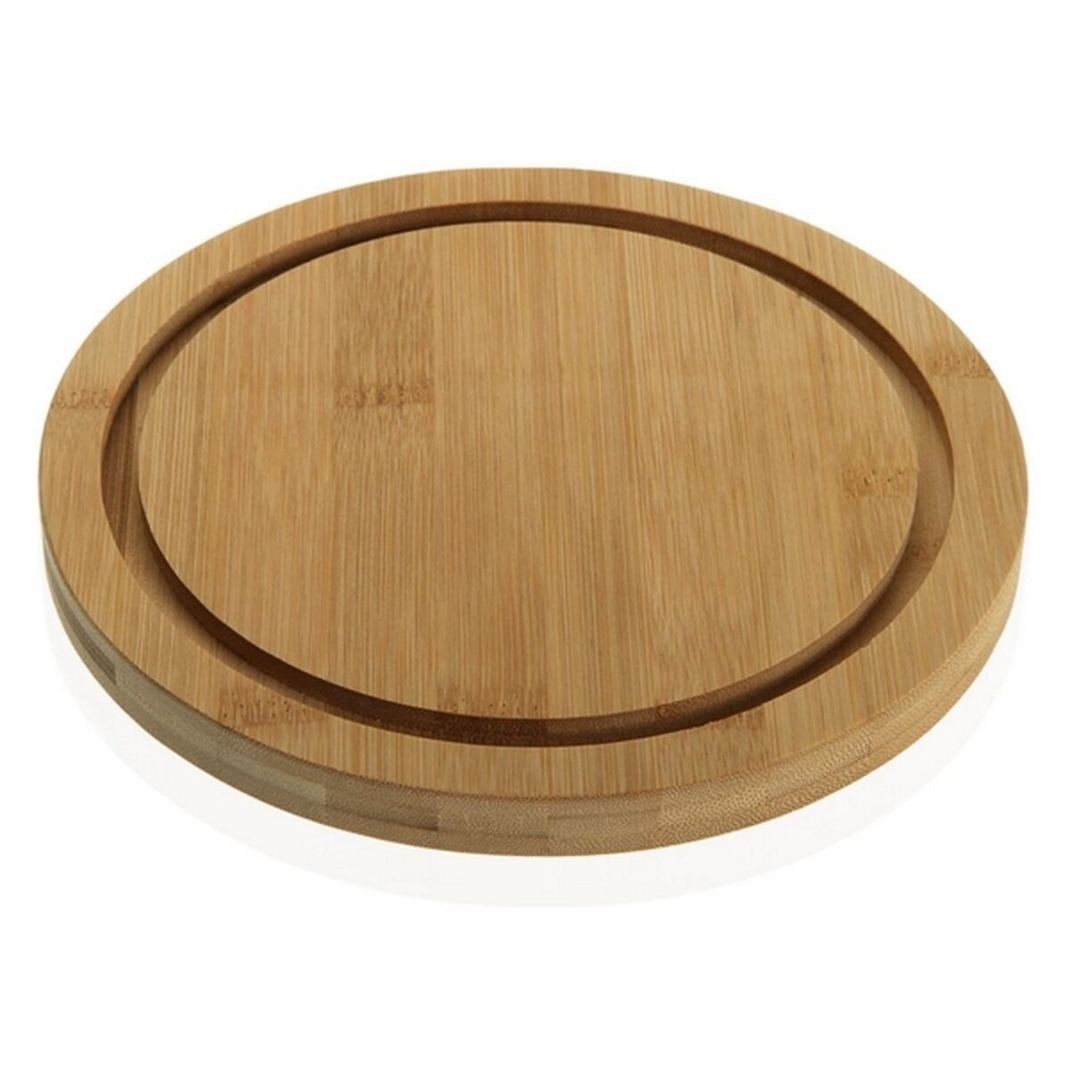 Osttallrik Versa Bambu polystyren Trä MDF (Ø 10 cm) - 6
