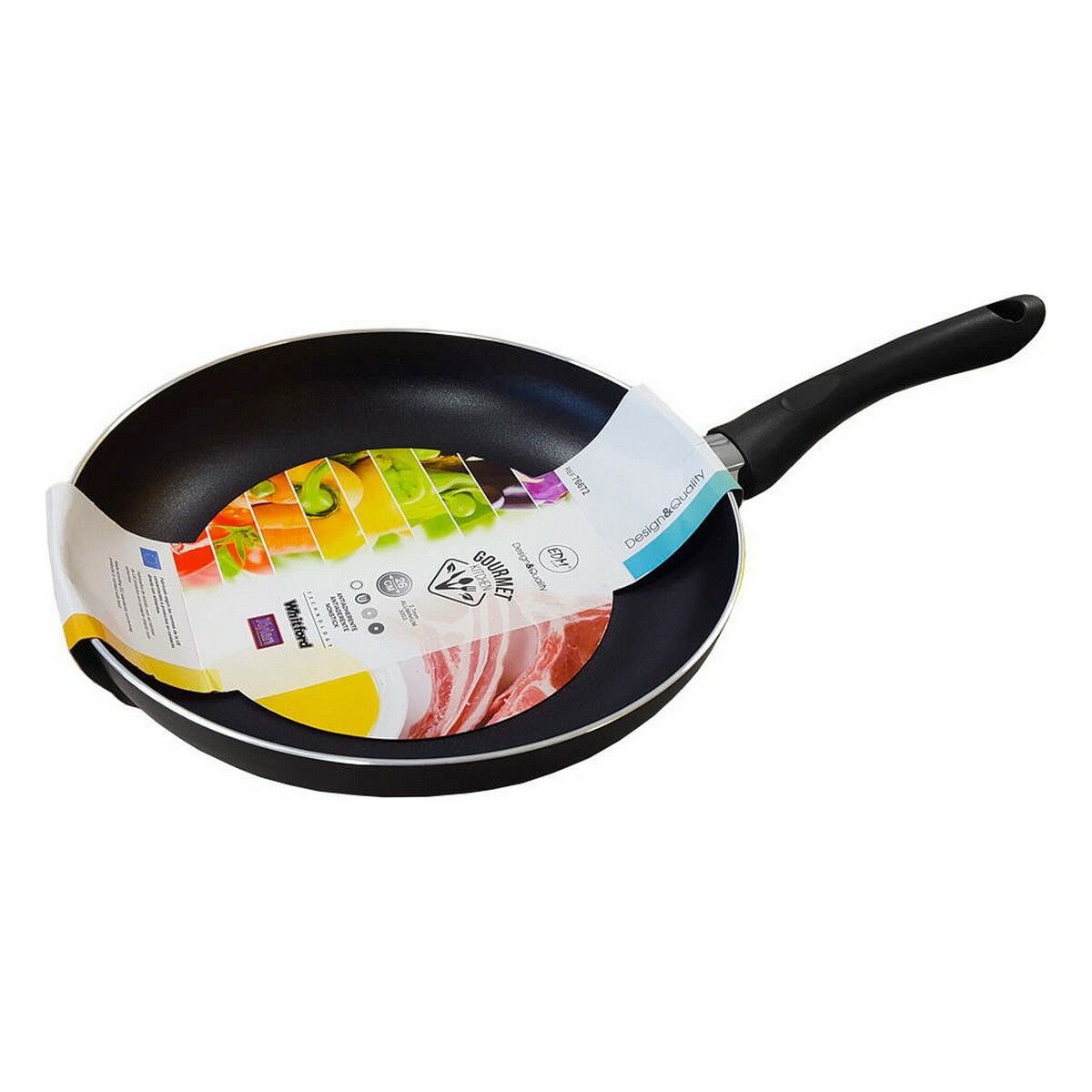 Non-stick-panna EDM Basic Line Whitford Technology Svart Aluminium (Ø 28 cm)