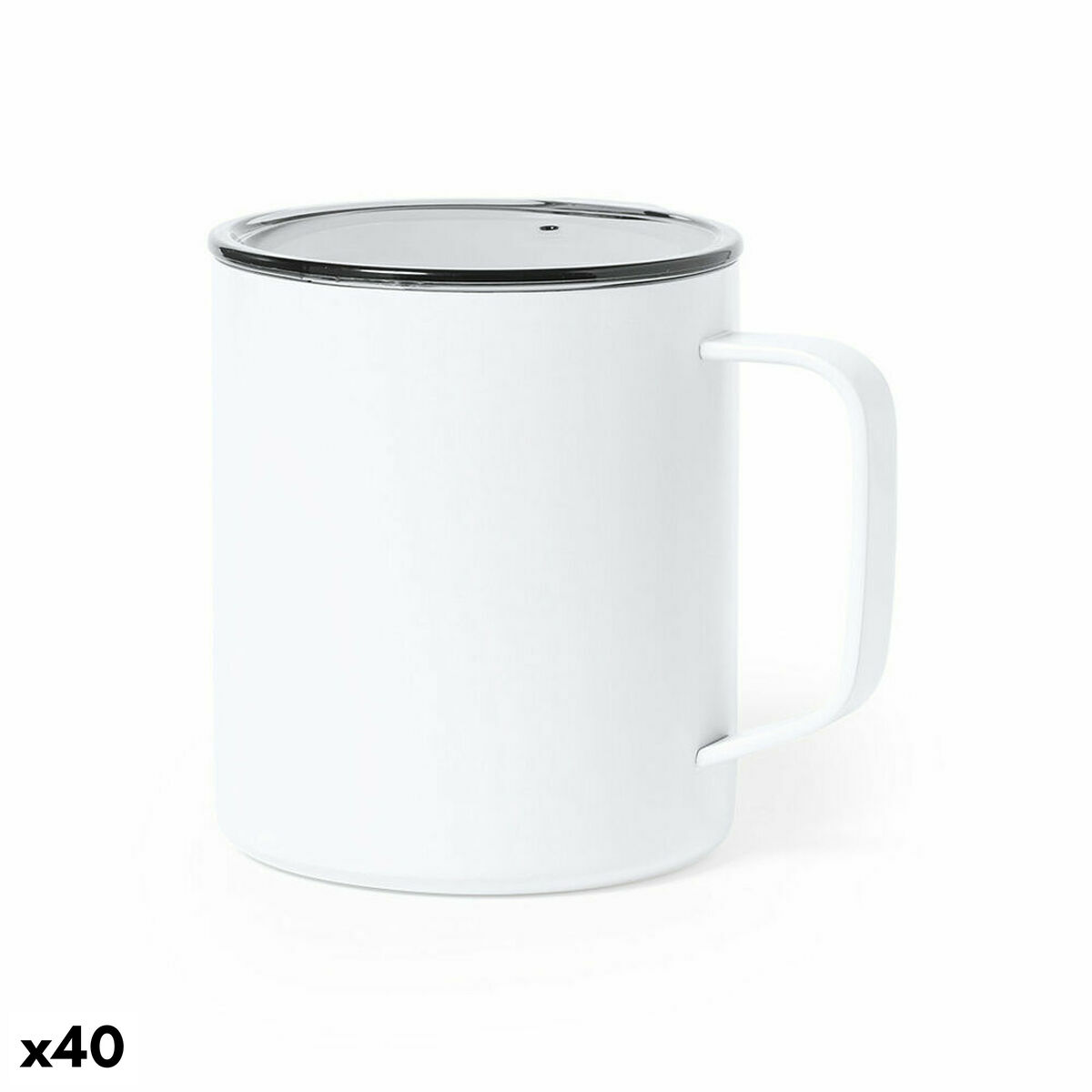 Koppar 141046 Rostfritt stål Metall (420 ml) (40 antal), Färg: Vit