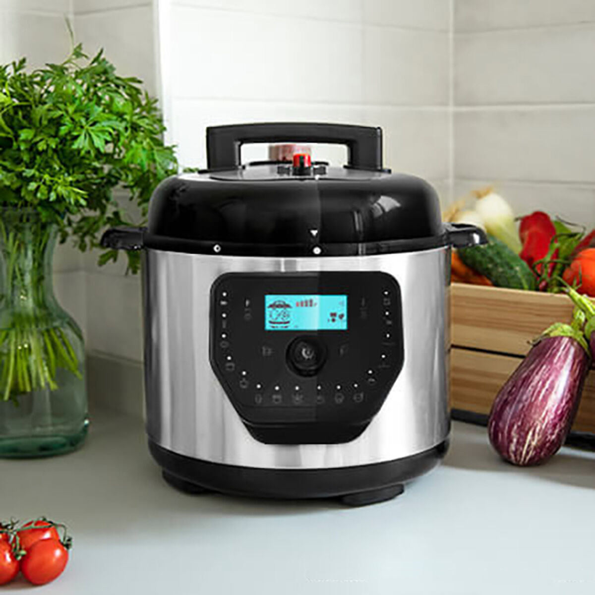 Köksrobot Cecotec H Deluxe 6 L LCD Stål 1000 W 6 L 8 L - 14