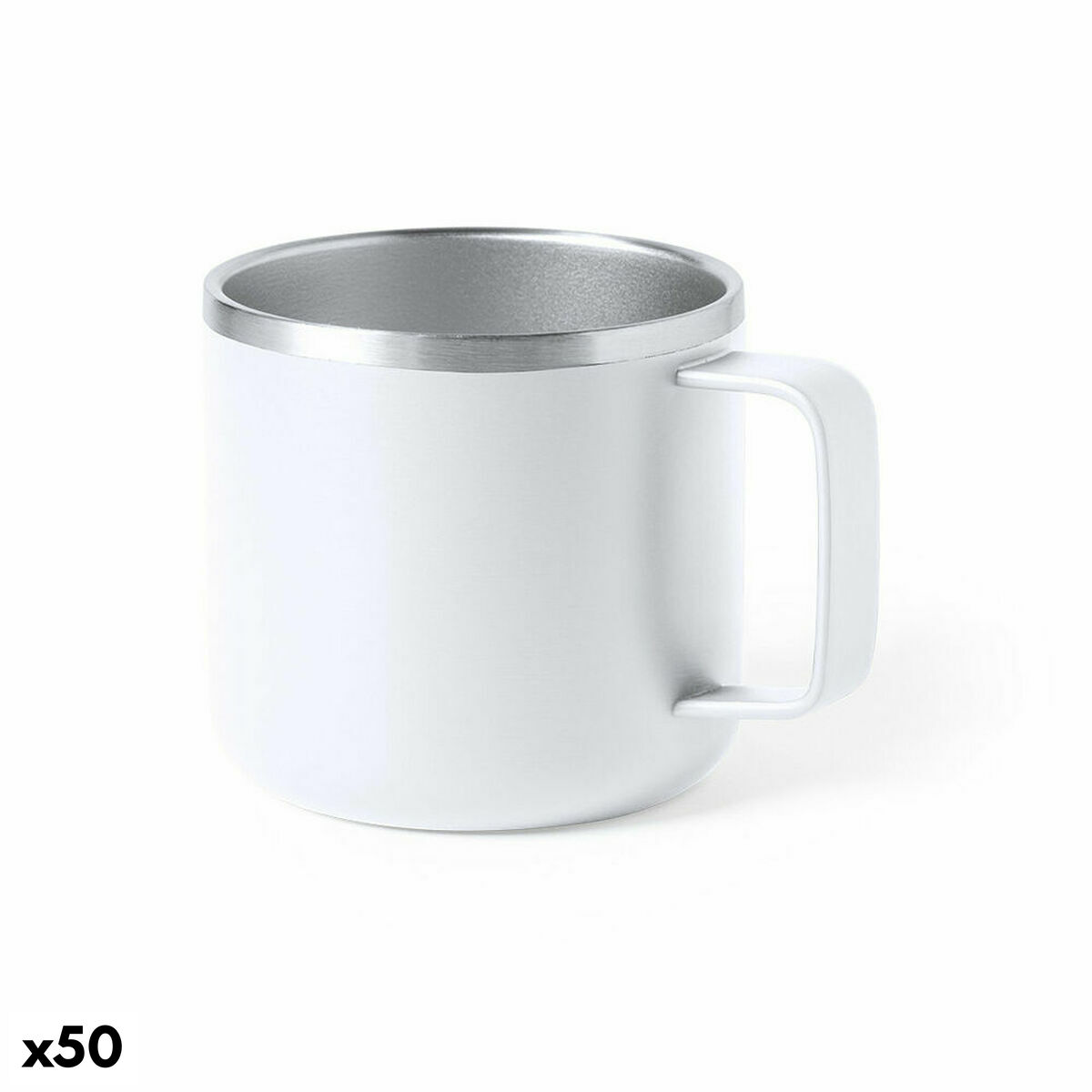Koppar 141048 Rostfritt stål (350 ml) (50 antal), Färg: Vit