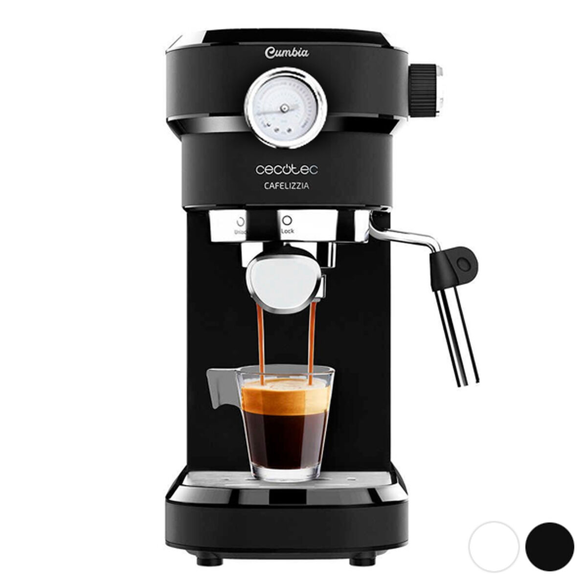 Manuell Espressobryggare Cecotec Cafelizzia 790 Black Pro 1,2 L 20 bar 1350W, Färg: Svart