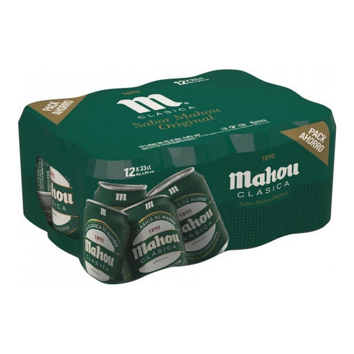 Öl Mahou Clásica 12 x 330 ml