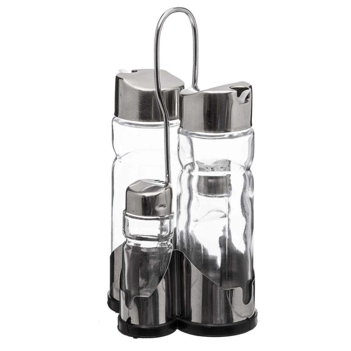 Saltkar med lock Secret de Gourmet Multicolour Transparent Glas Rostfritt stål - 4