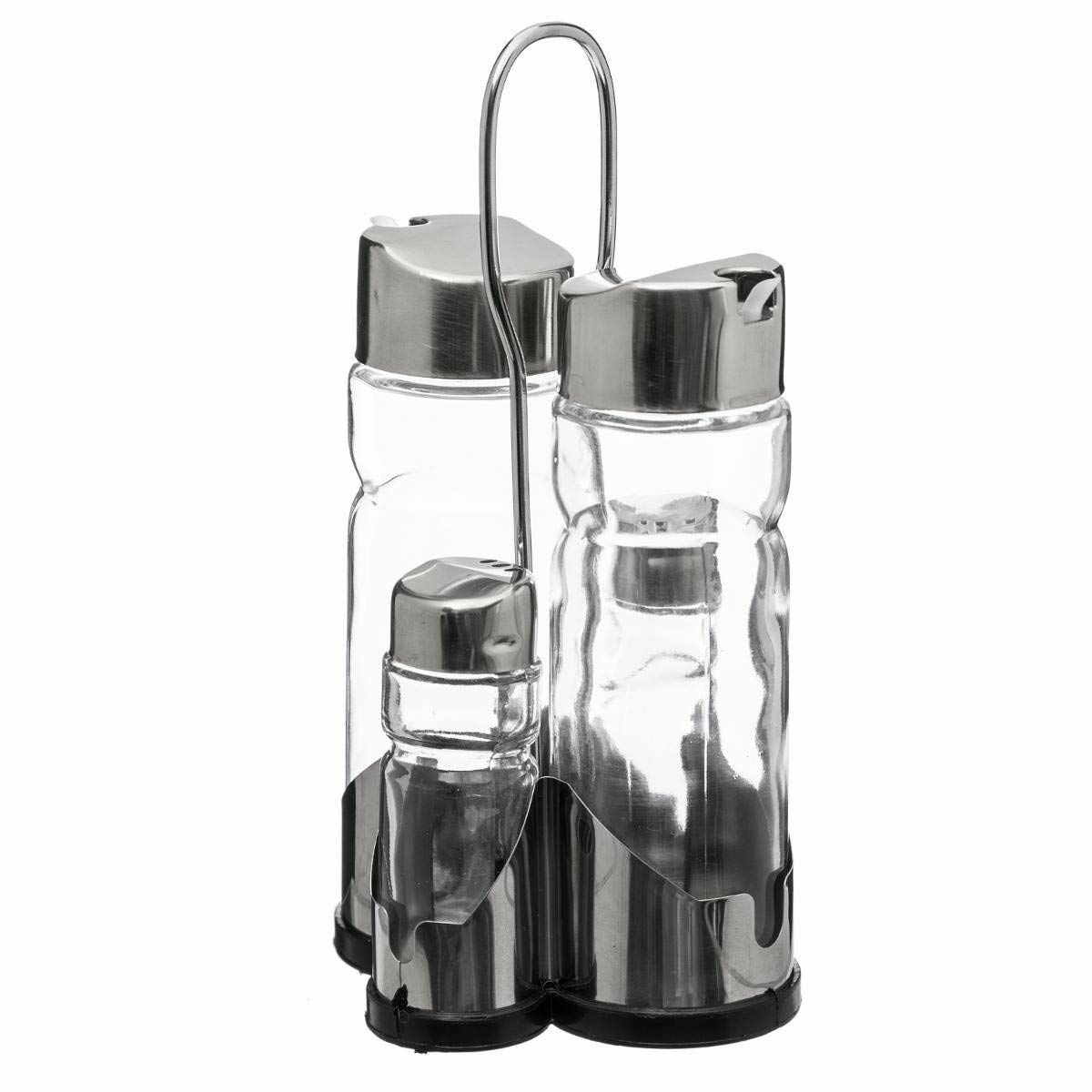 Saltkar med lock Secret de Gourmet Multicolour Transparent Glas Rostfritt stål - 2