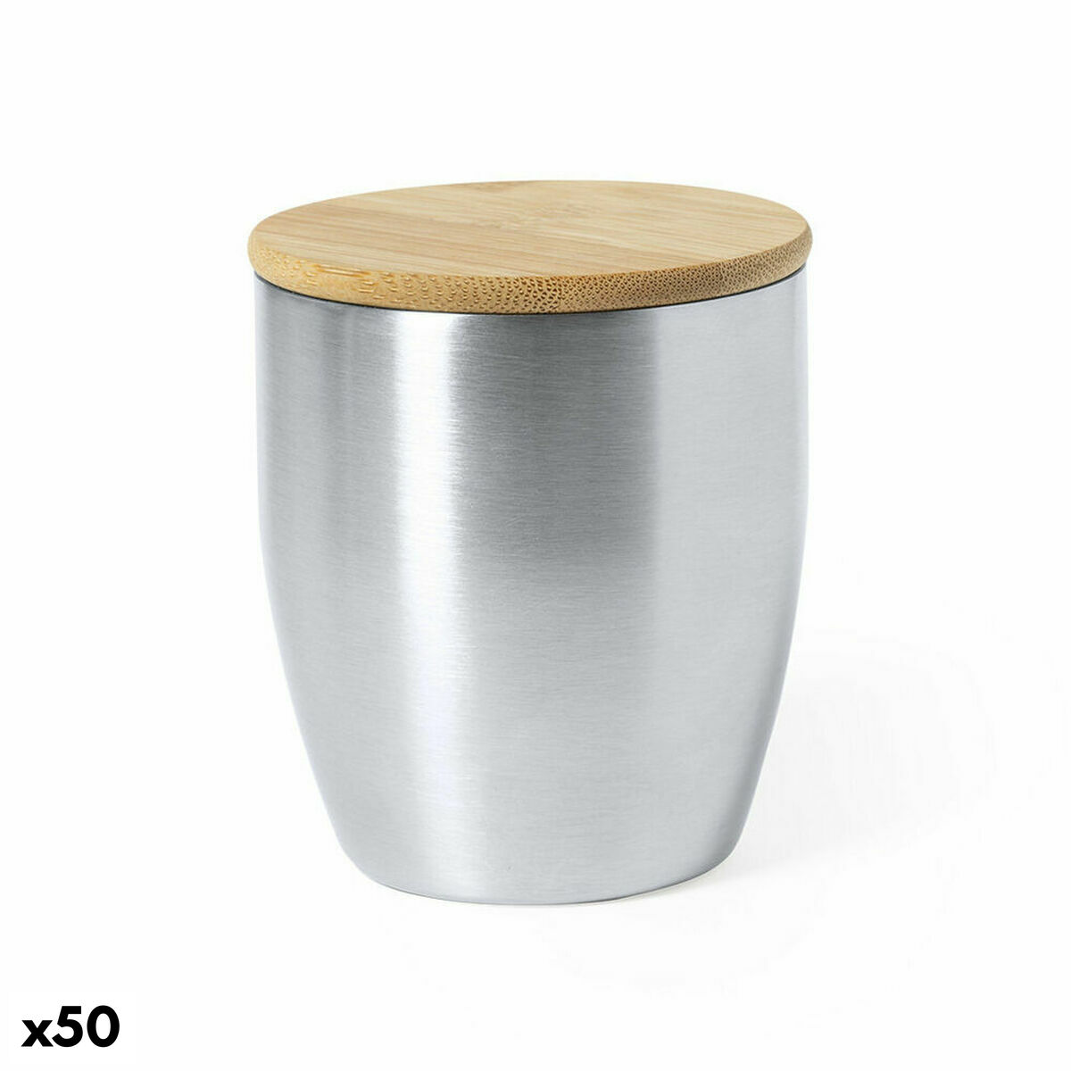 Glas 141068 Rostfritt stål Termisk 280 ml (50 antal), Färg: Grå