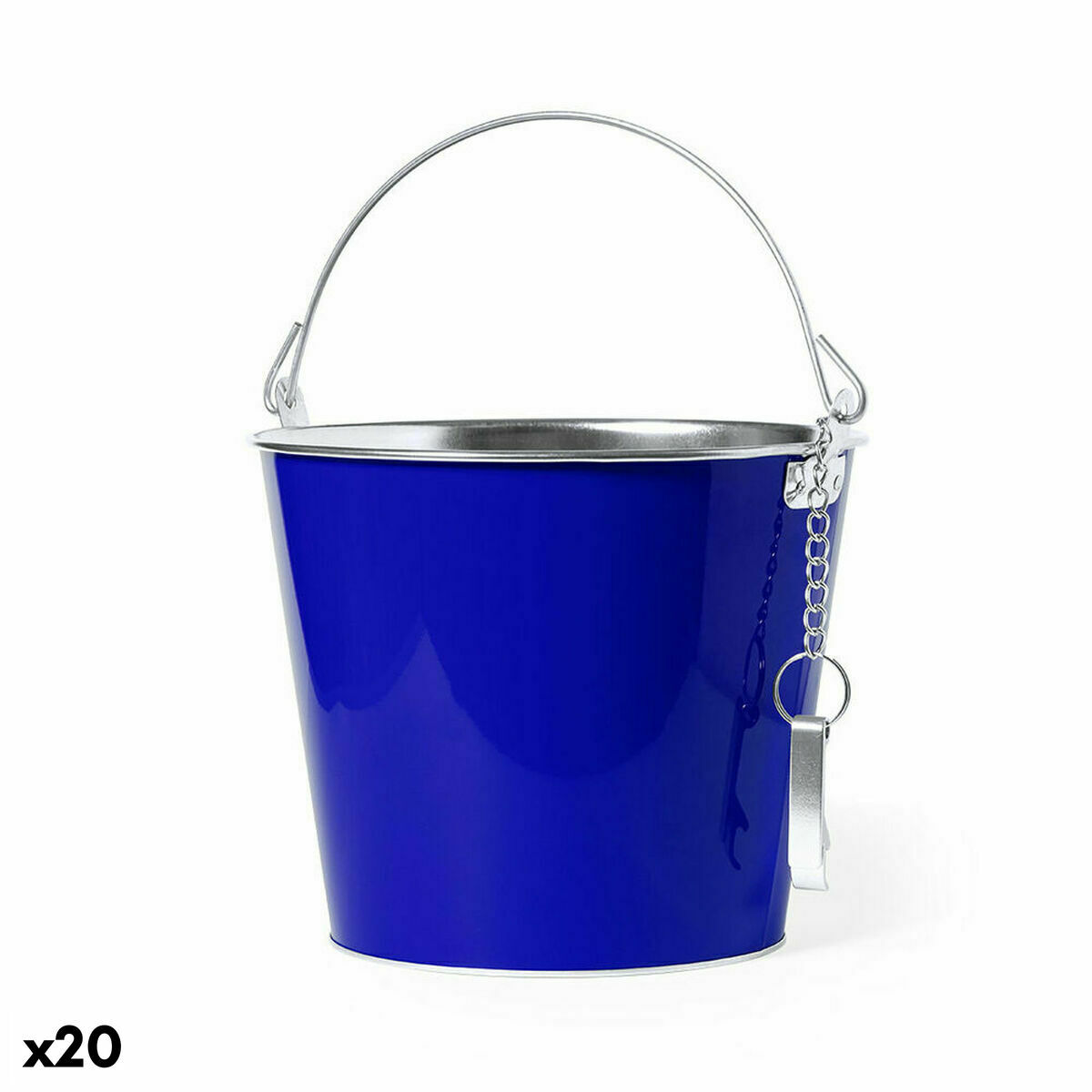 Spann med handtag 141079 metallic (20 antal), Färg: Vit