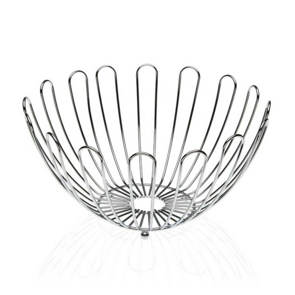 Fruktskål Versa VS-10030285 Metall Stål 26 x 14 x 26 cm - 2