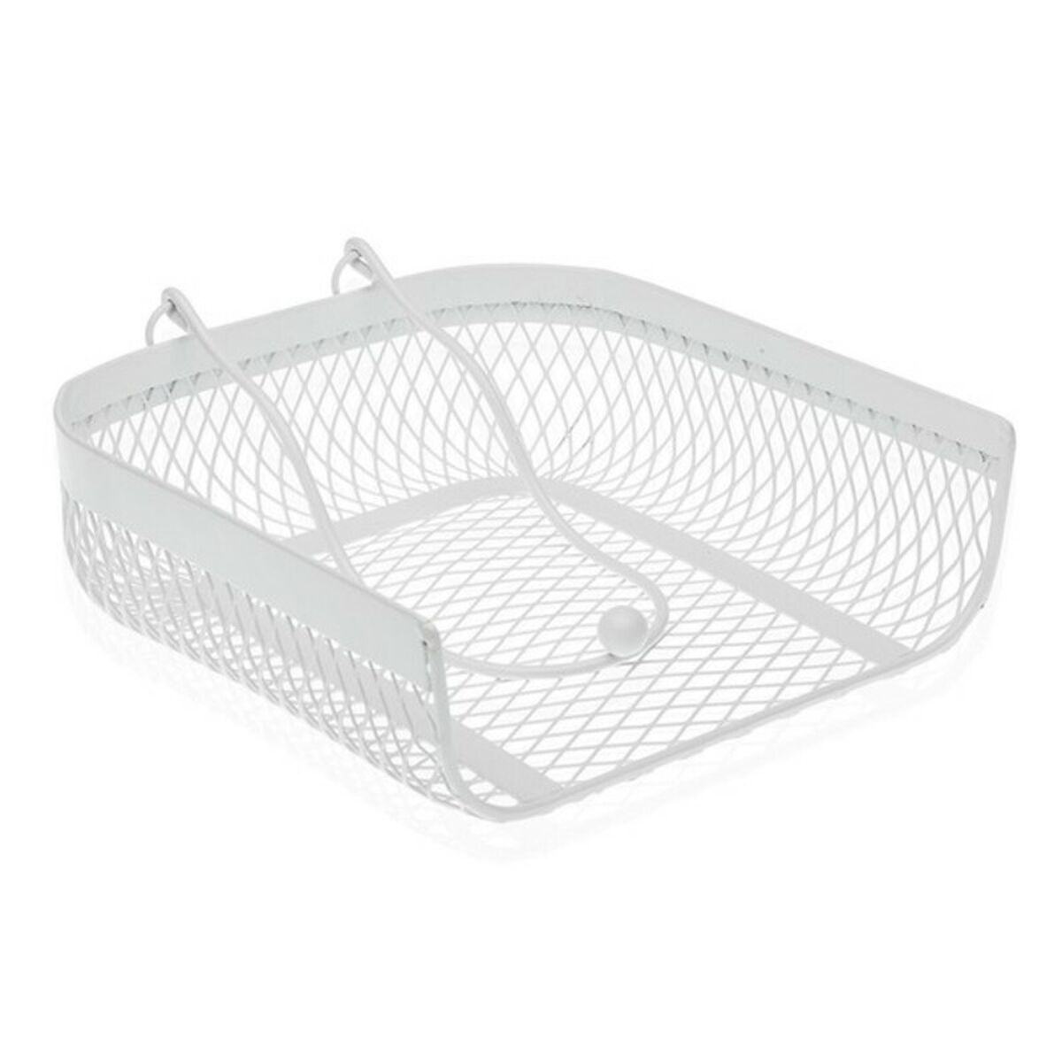 Servetthållare Vit Metall (20 x 6,8 x 18,5 cm) - 2