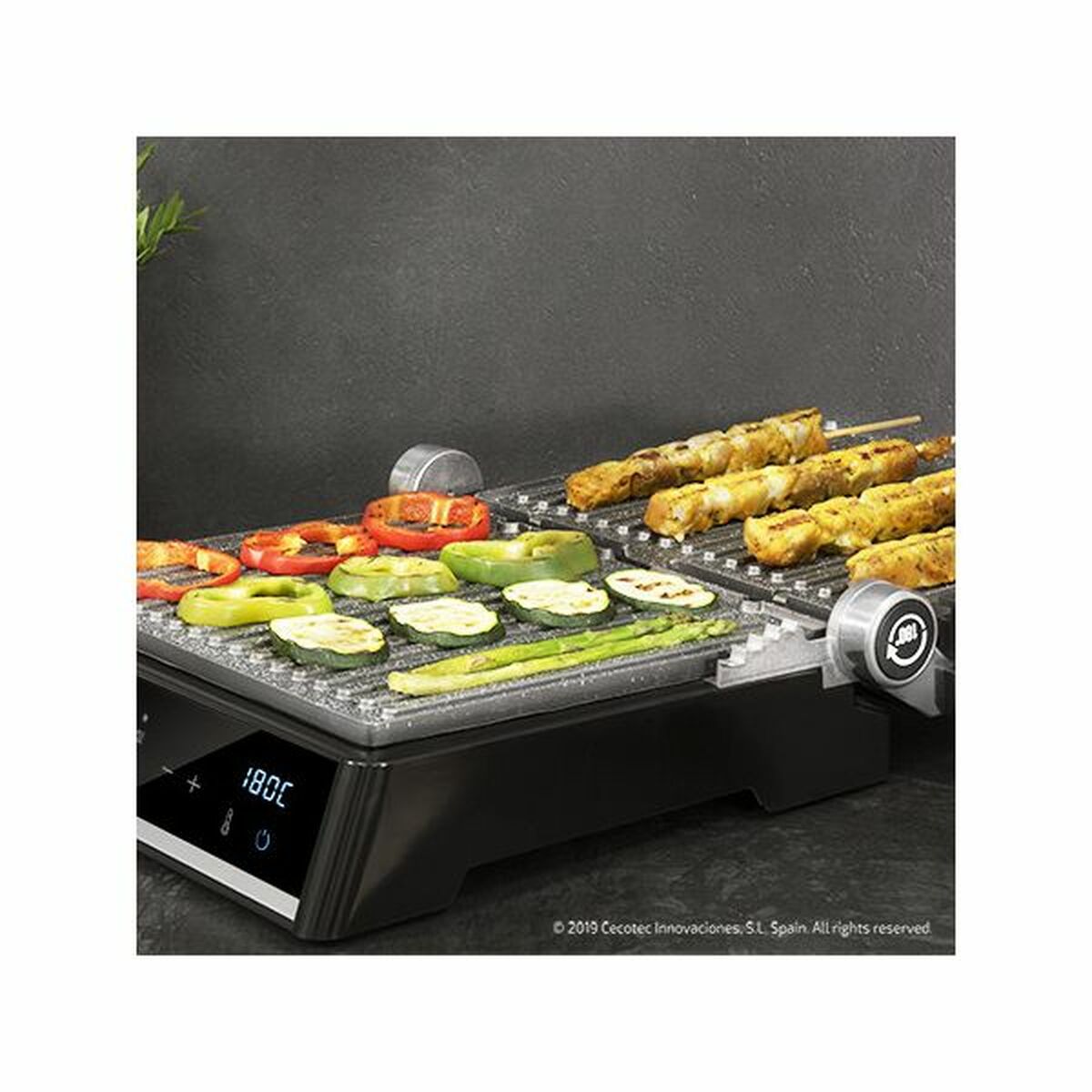 Kontaktgrill Cecotec Rock'nGrill Smart 2000W Svart Rostfritt stål - 16
