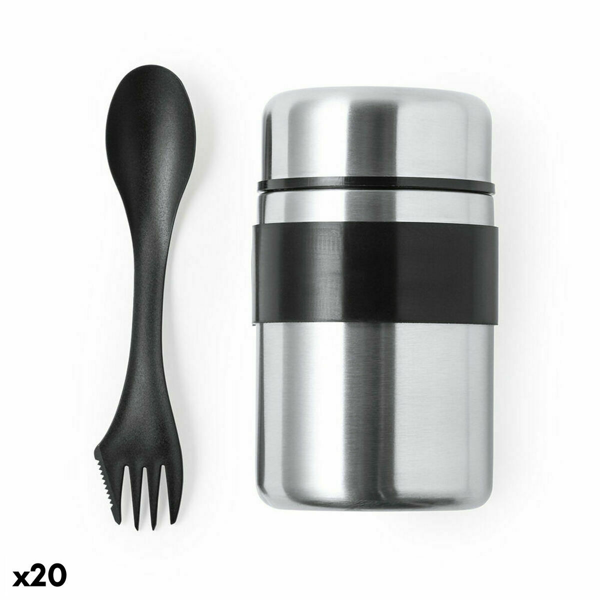 Lunchlåda 141122 Rostfritt stål (20 antal), Kapacitet: 500 ml