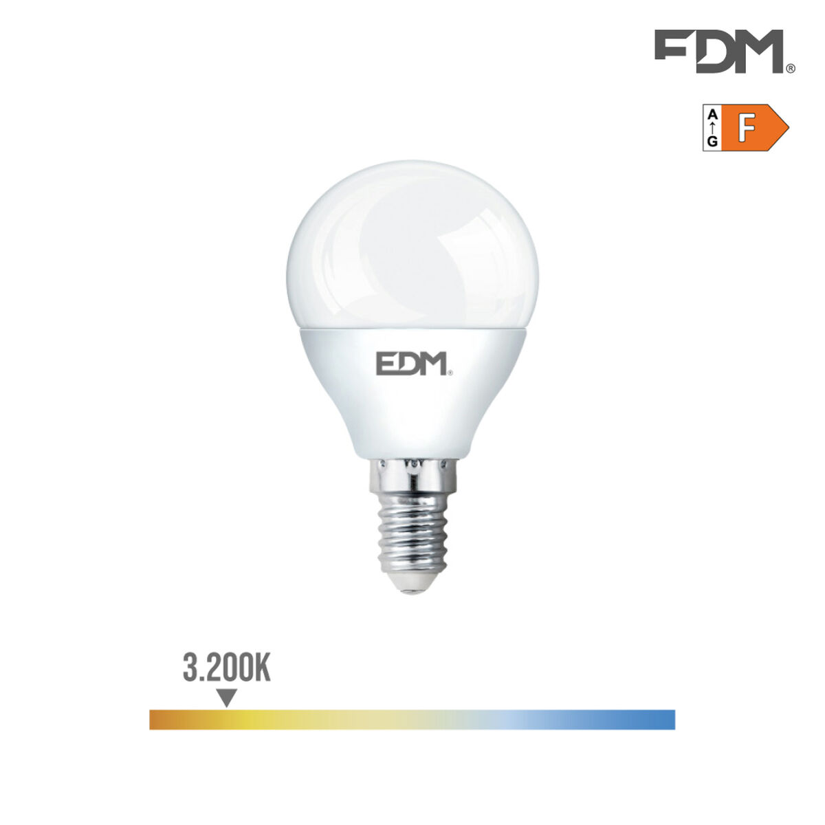 LED-lampa EDM 7 W E14 F 600 lm (4,5 x 8,2 cm) (3200 K)