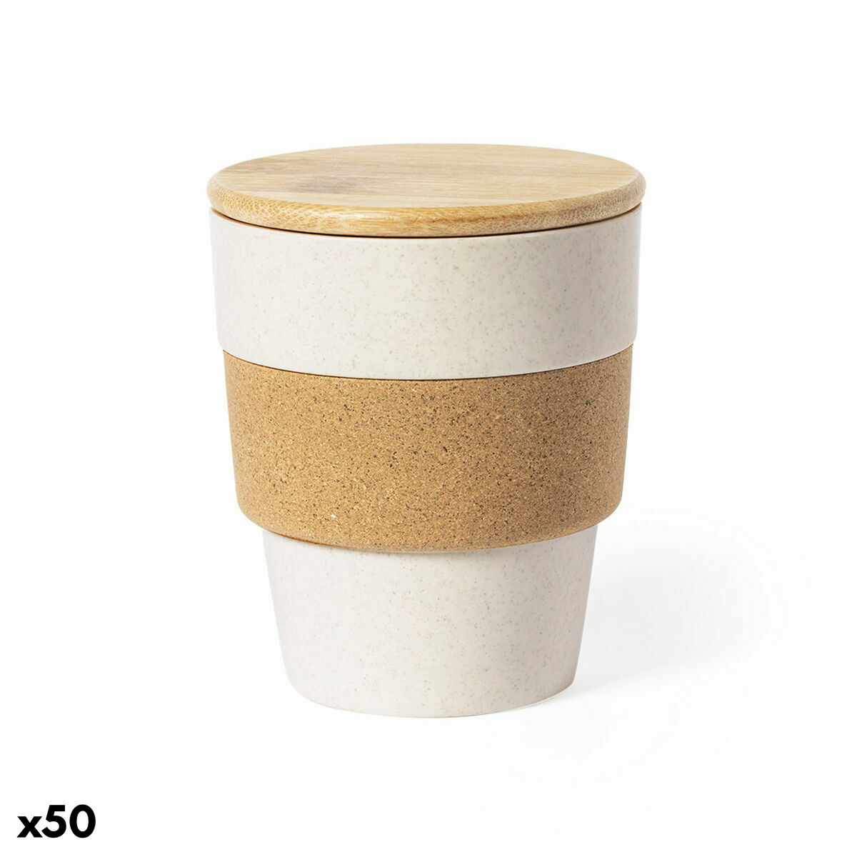 Glas 141157 Naturell Kork (350 ml) (50 antal), Färg: Vit