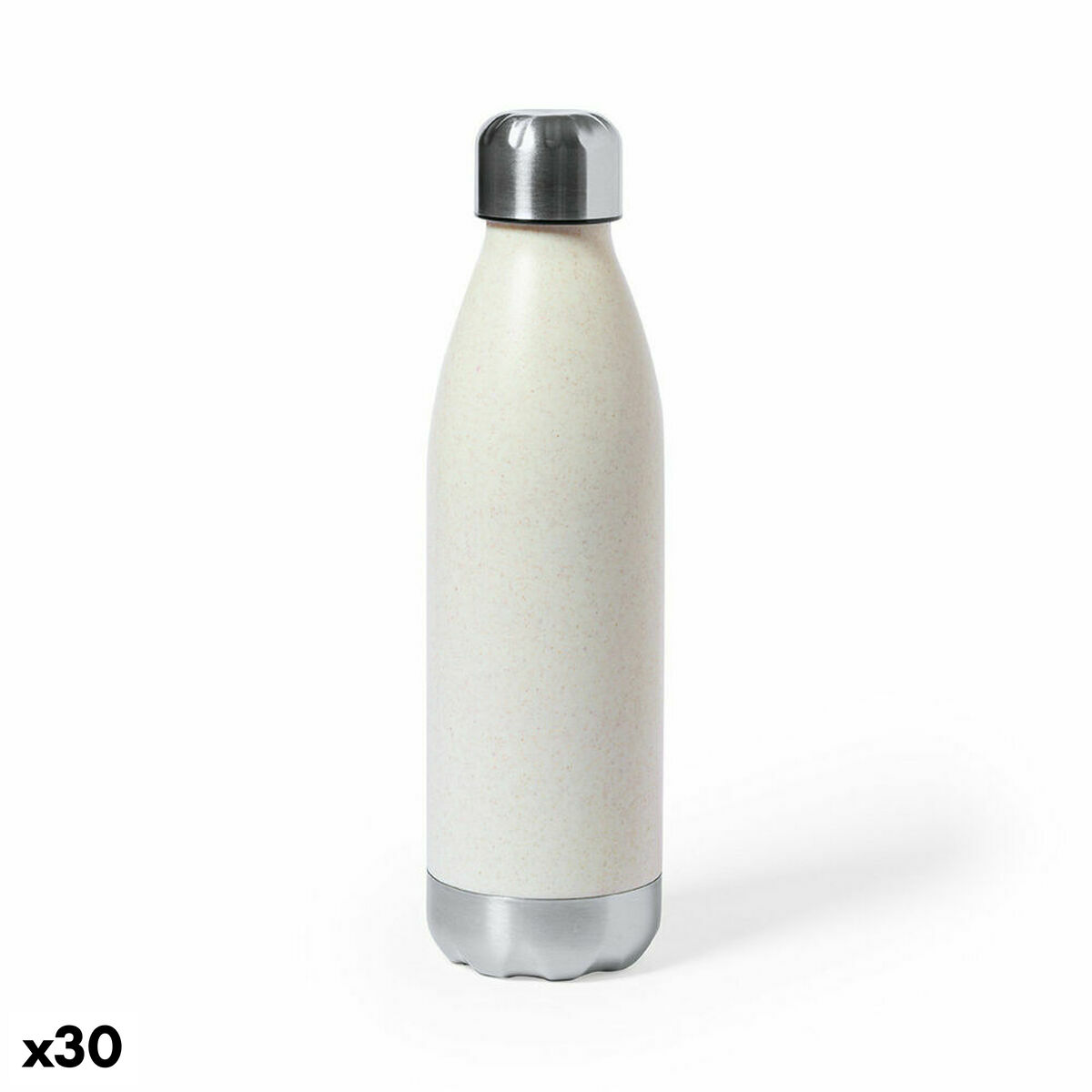 Termoflaskan 141163 Plast 700 ml Naturell Rostfritt stål (30 antal), Färg: Vit