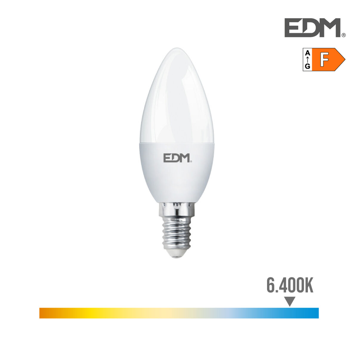 LED-lampa EDM 7 W E14 F 600 lm (6400K)