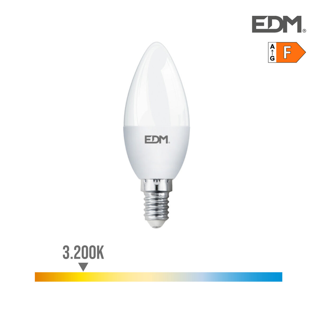 LED-lampa EDM 7 W E14 F 600 lm (3200 K)