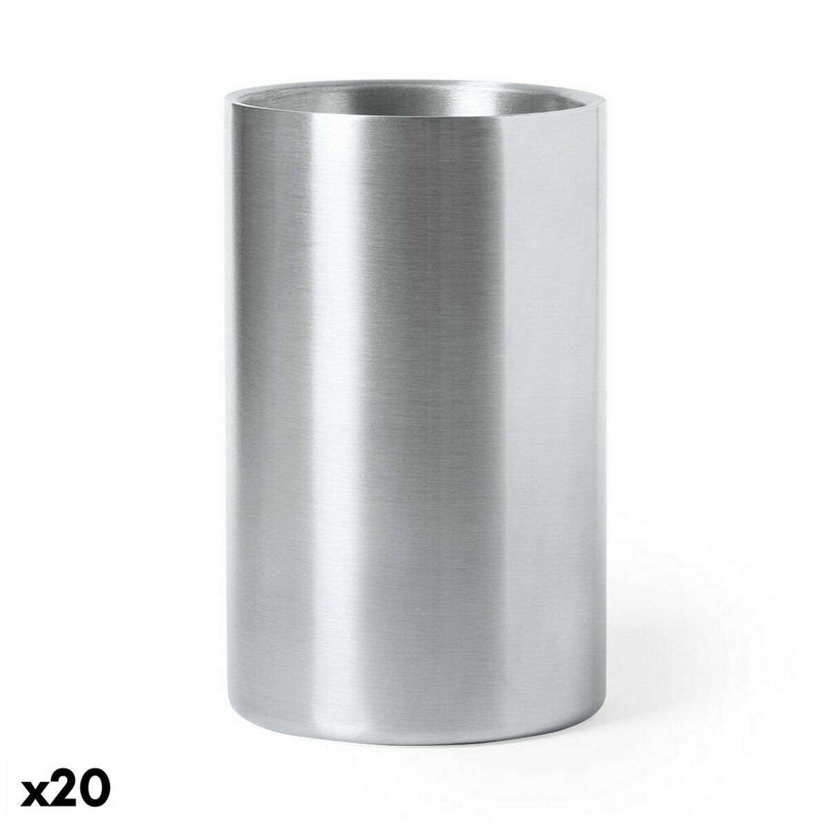 Flaskkylare 146991 Rostfritt stål 20 antal, Färg: Grå