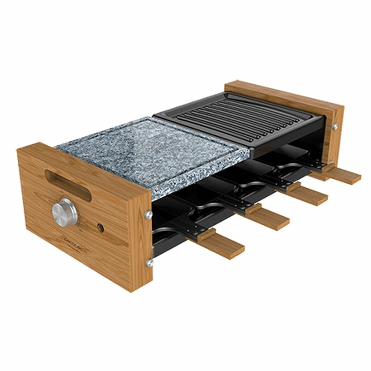 Grillplatta Cecotec Cheese&Grill 8400 Wood MixGrill 1200 W