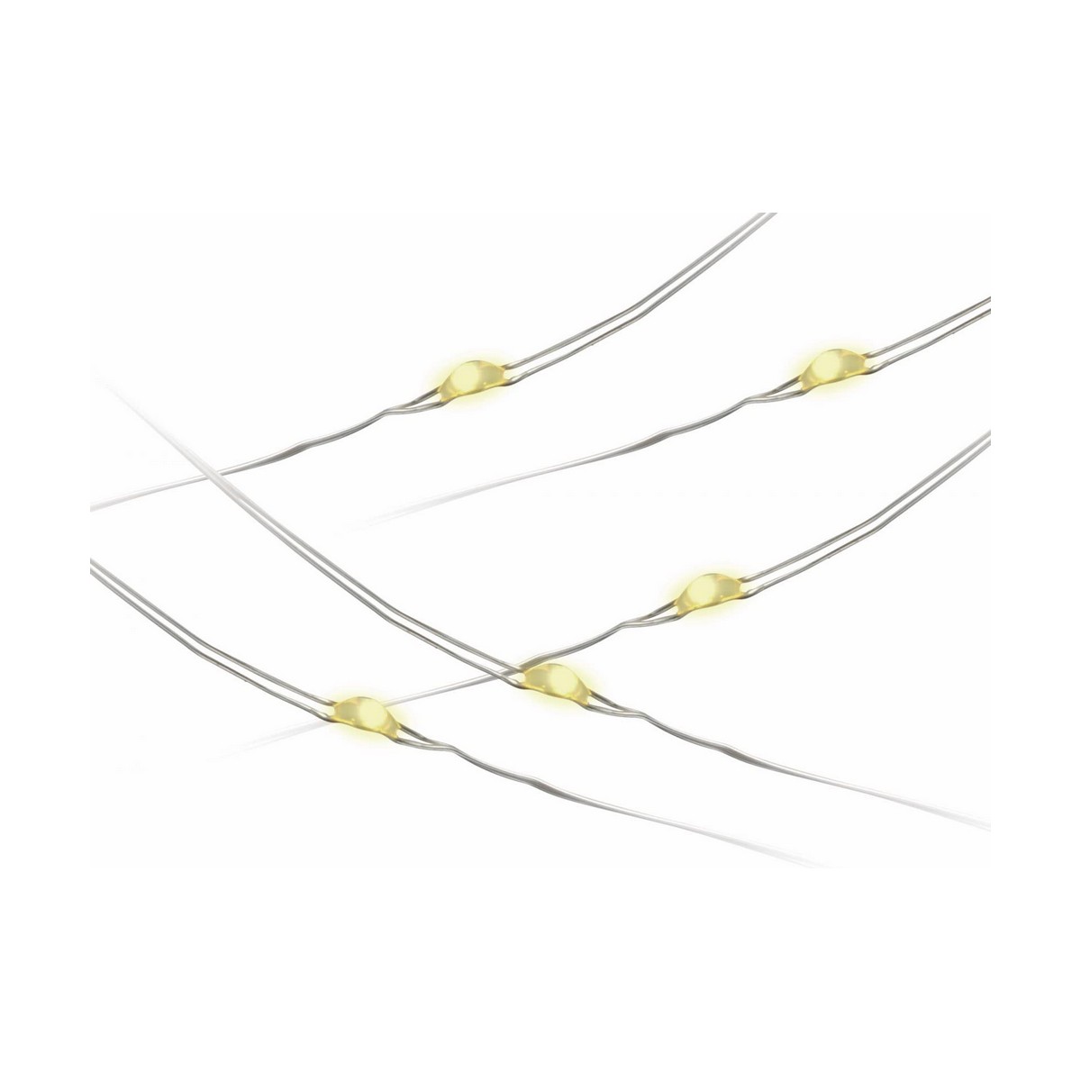 LED-krans EDM Silvrig Vit (2,05 m) - 3