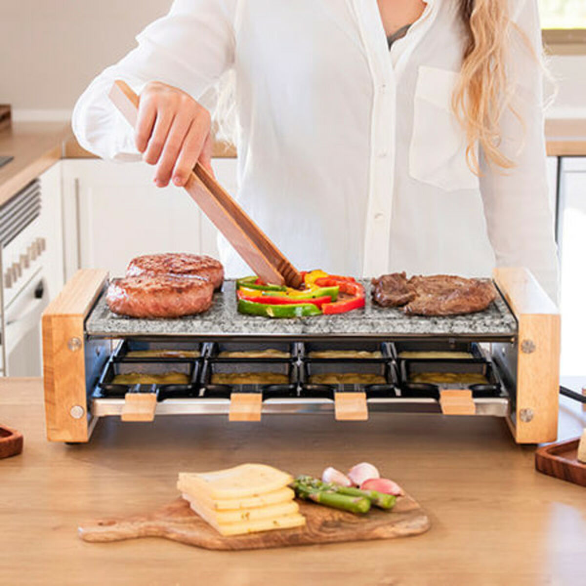 Grillplatta Cecotec Cheese&Grill 8400 Wood AllStone 1200 W - 8