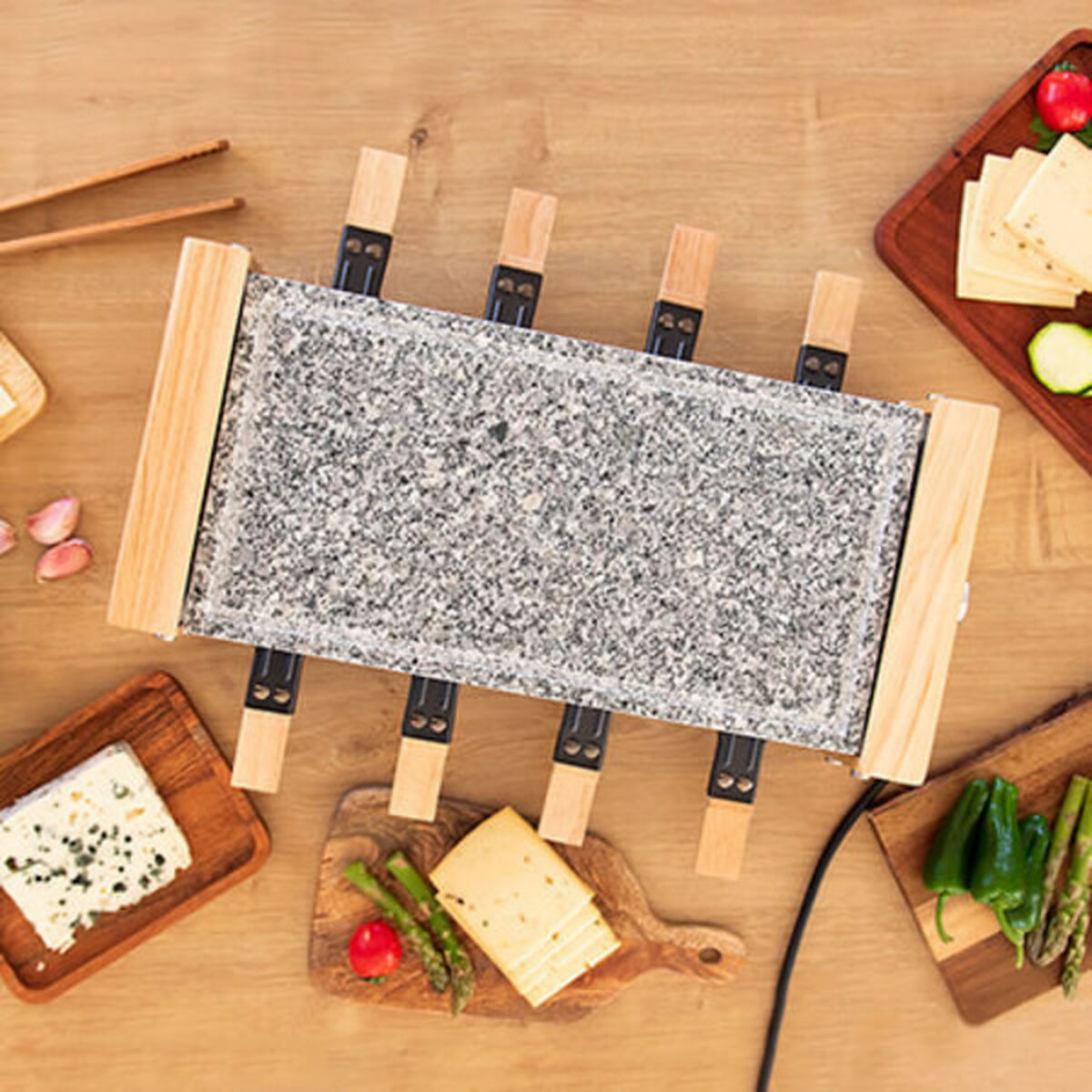 Grillplatta Cecotec Cheese&Grill 8400 Wood AllStone 1200 W - 9
