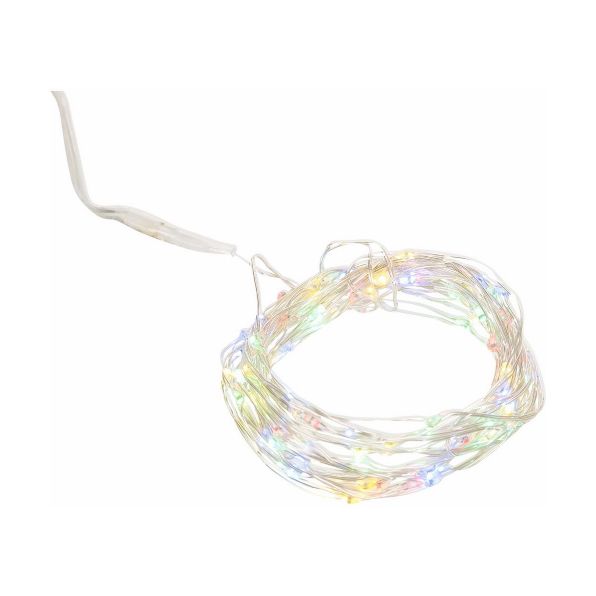 LED-krans EDM Silvrig Multicolour (2,05 m)