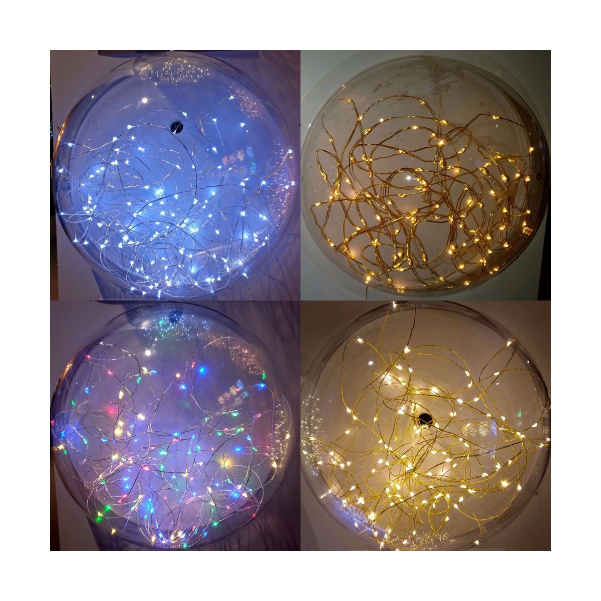 LED-krans EDM Silvrig Multicolour (2,05 m) - 3