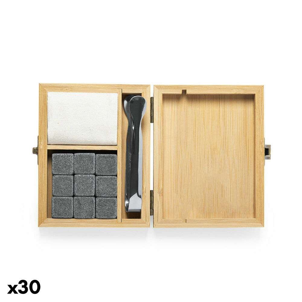 Isbitar 146996 Rostfritt stål Bambu (30 antal), Färg: Brun
