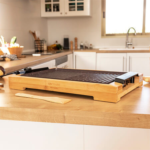 Grillplatta Cecotec Tasty&Grill 2000 Bamboo MixStone 200W - 7