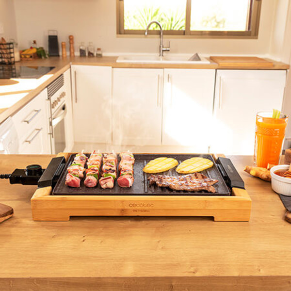 Grillplatta Cecotec Tasty&Grill 2000 Bamboo MixStone 200W - 8