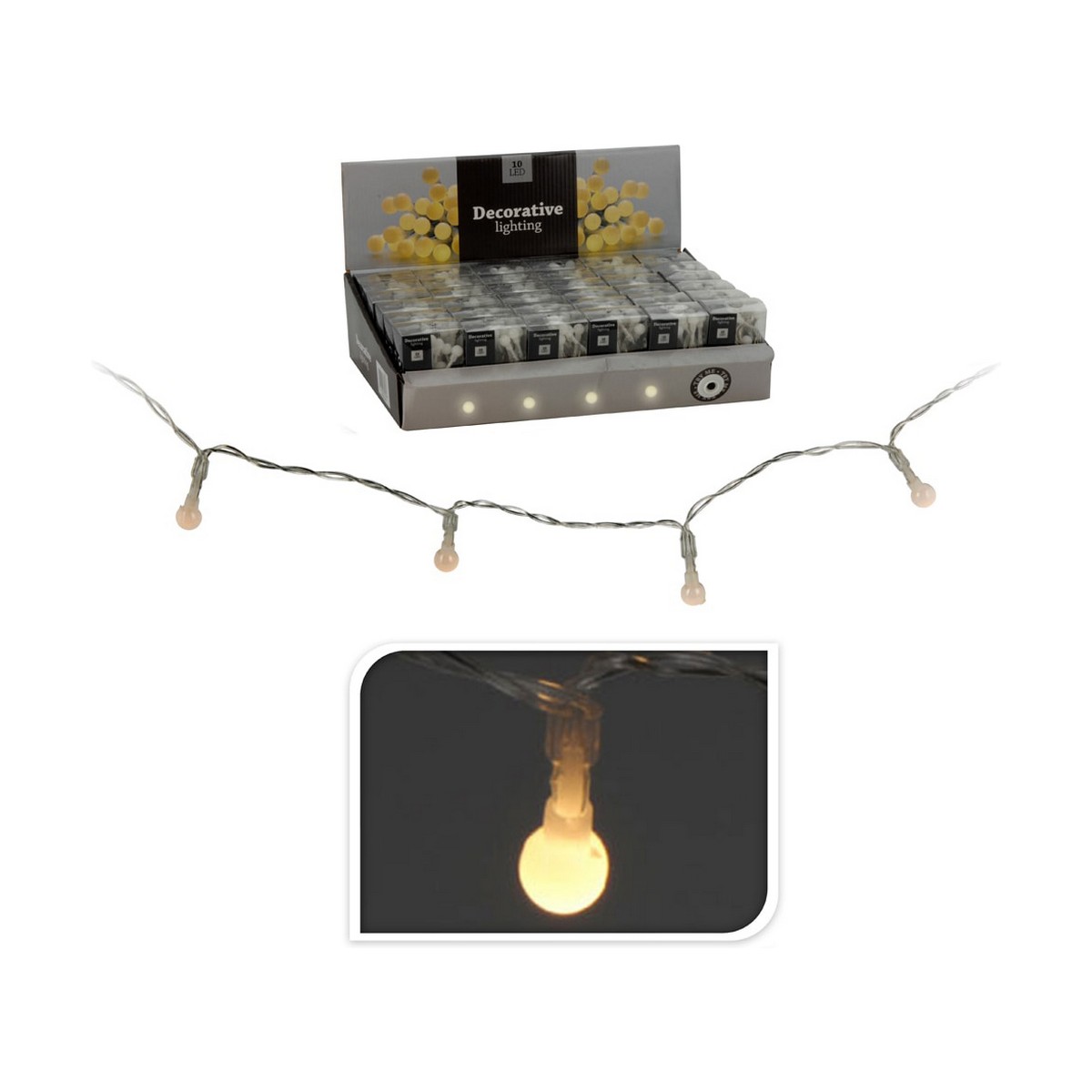 LED-krans Decorative Lighting Vit - 2