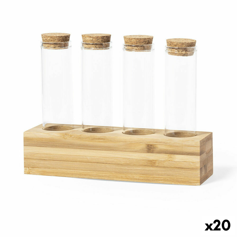 Kryddhylla i bambu 141242 70 ml (20 antal), Färg: Brun