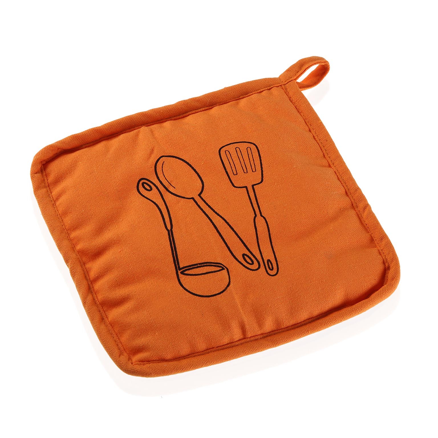 Bordsunderlägg Hand Textil (20 x 20 cm), Färg: Orange - 3
